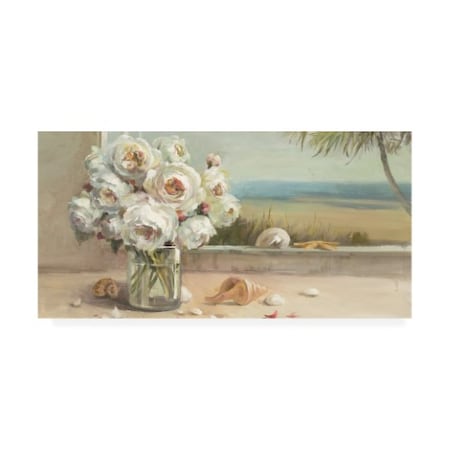 Danhui Nai 'Coastal Roses Crop' Canvas Art,10x19